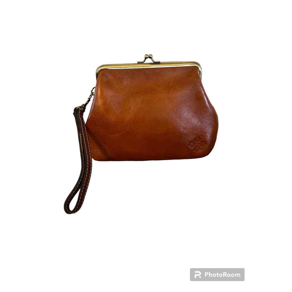 NEW Patricia Nash SAVENA WRISTLET/CLUTCH Leather CARMEL